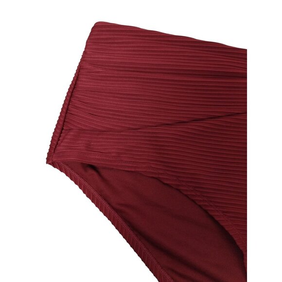 Time and Tru Misses 2XL Maroon Supreme U Trim Bikini Bottoms - Picture 2 of 7